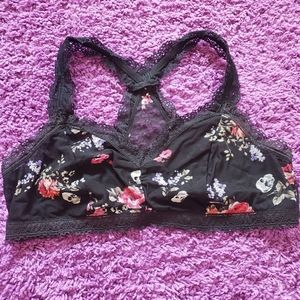 NWOT TORRID Skull/floral Bralette Sz 3